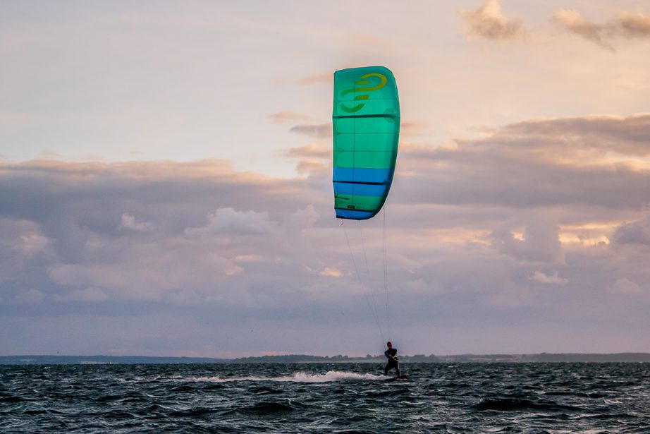 Kitesurfing spot on Zealand