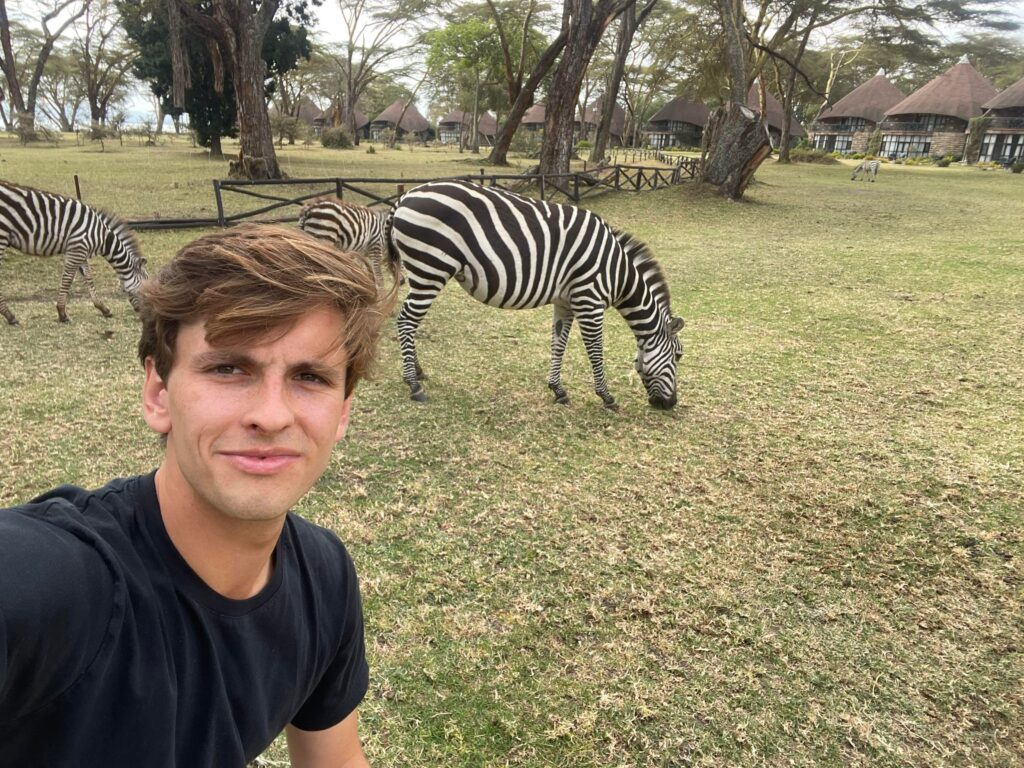 Kitesurfing trips - Gustav Kenya zebra